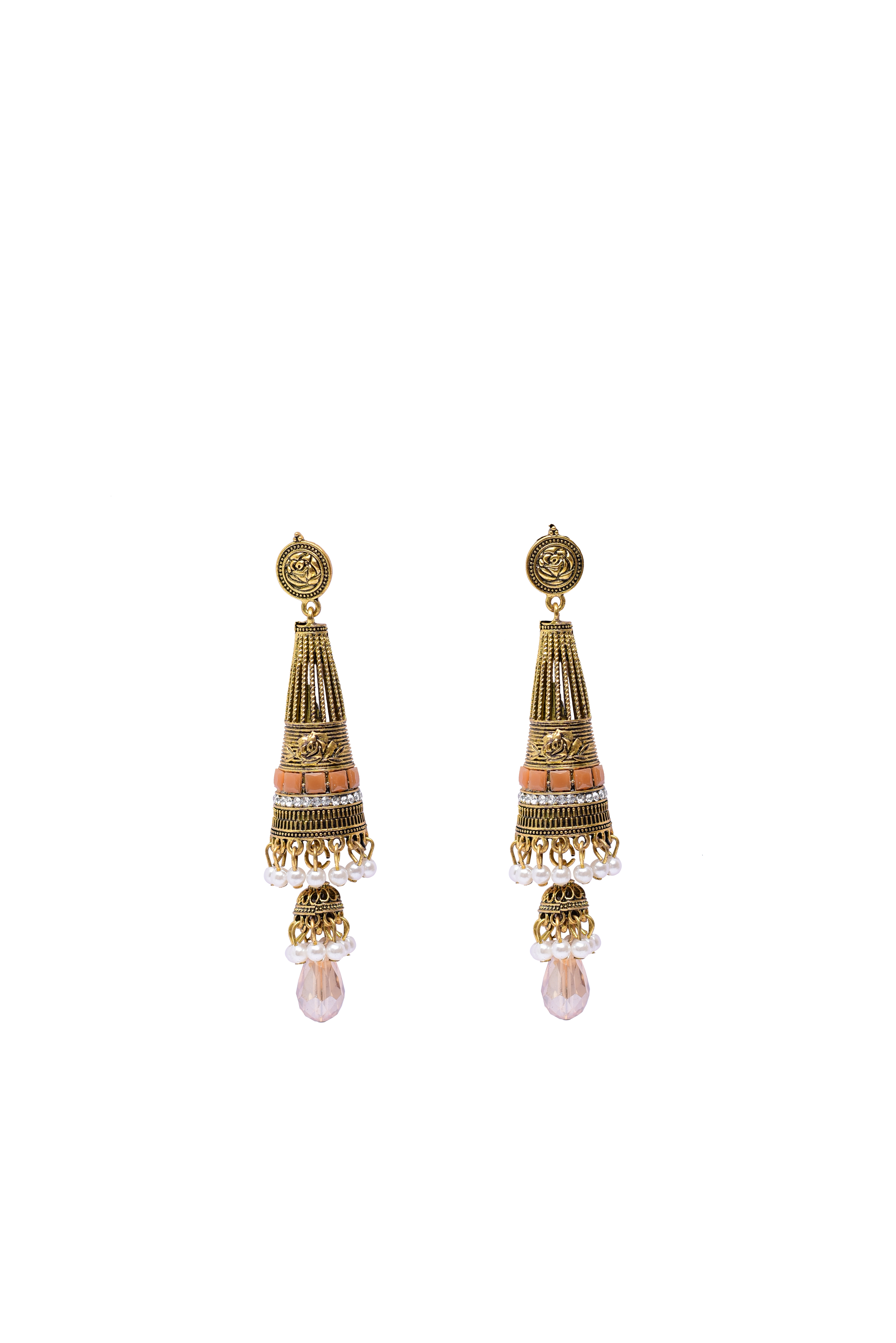 Namokriti Handcrafted Long Dangler Earrings -A Blend of Heritage and Elegance